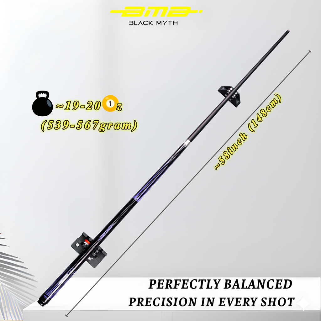 BMB Graphite Composite Pool Cue Galaxy Purple 58" - Professional