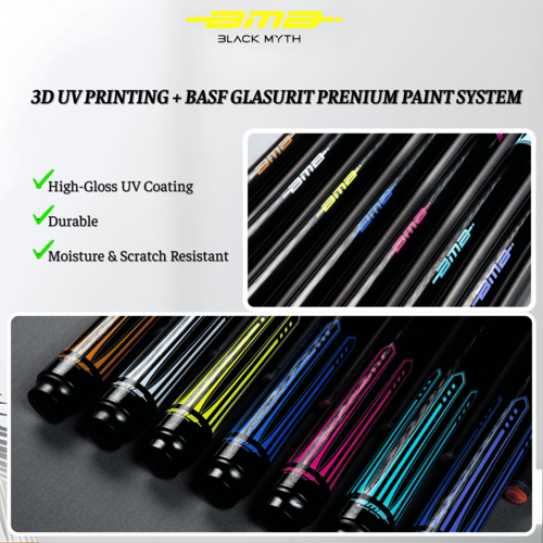 BMB Graphite Composite Pool Cue Ruby Pink 58" - Professional