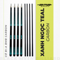 Cơ Bida BMB Xanh Ngọc Teal – Ngọn Carbon, Low Deflection, Đường Bi Chuẩn