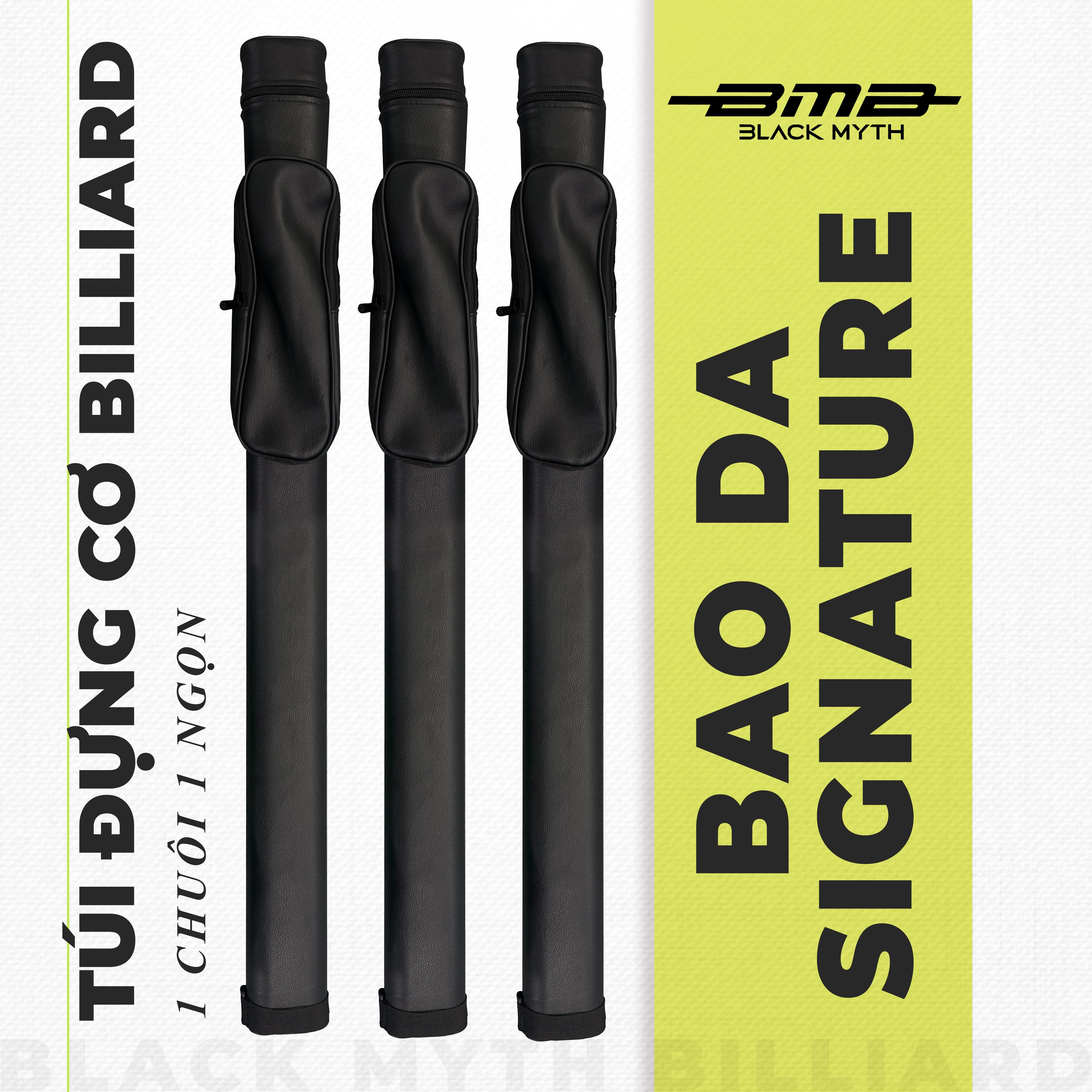 Bao Cơ Bida BMB Black Myth 1x1 – Da PU Đen Cao Cấp Sang Trọng – Bền Bỉ