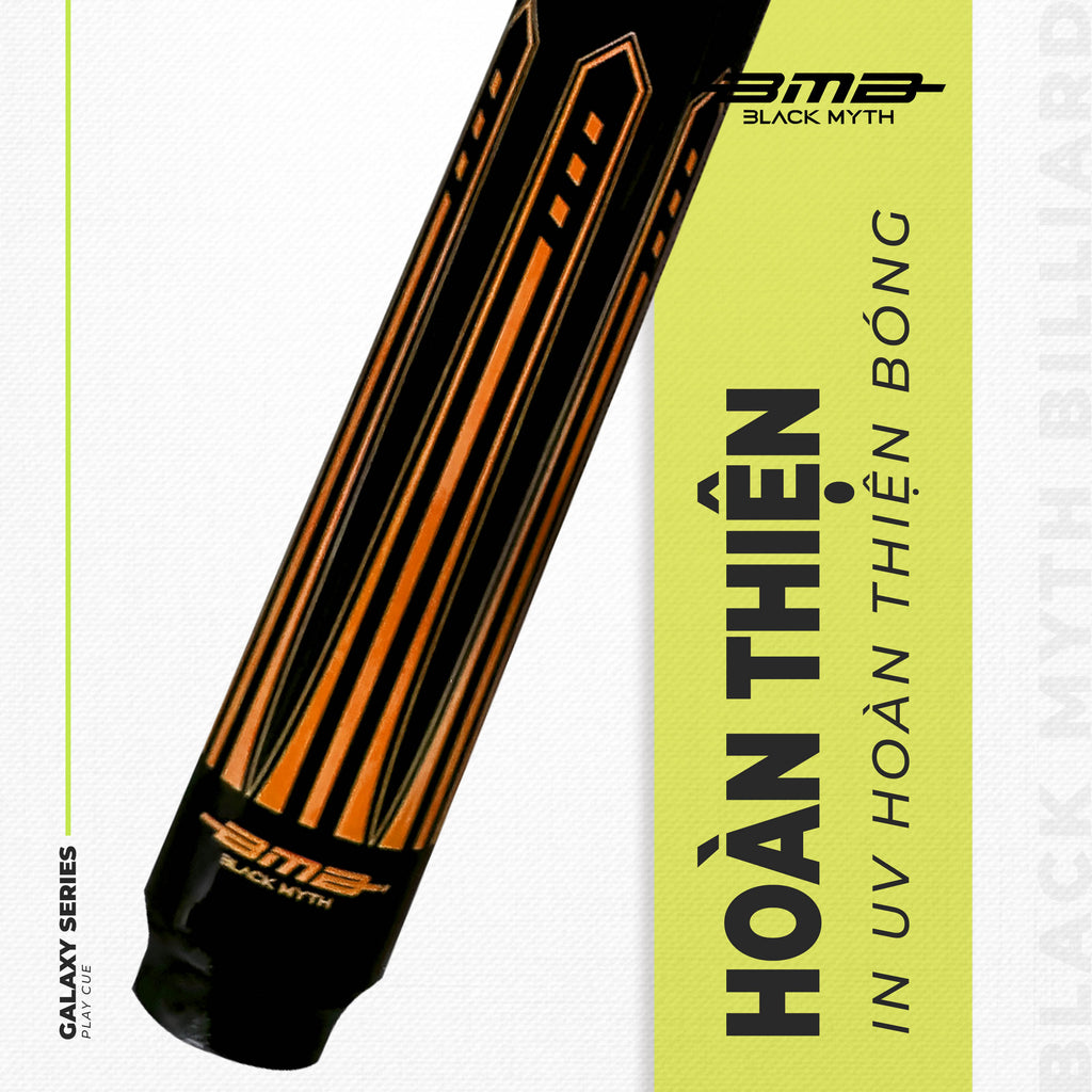 Cơ Bida BMB Cam Flame – Ngọn Carbon Low Deflection Bốc Lửa Trên Bàn Bi-a
