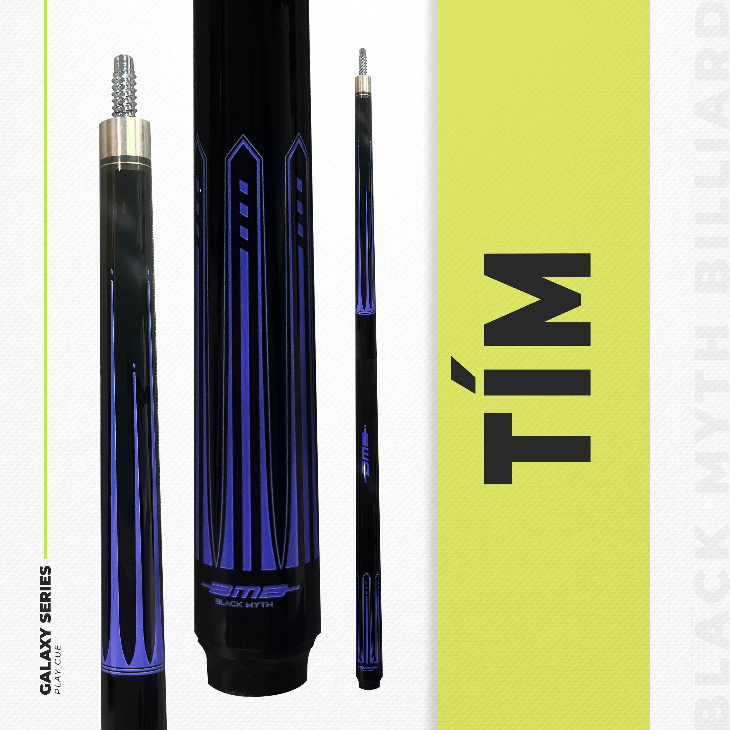 Cơ Bida BMB Tím Galaxy – Ngọn Carbon Low Deflection, Đánh Là Vào