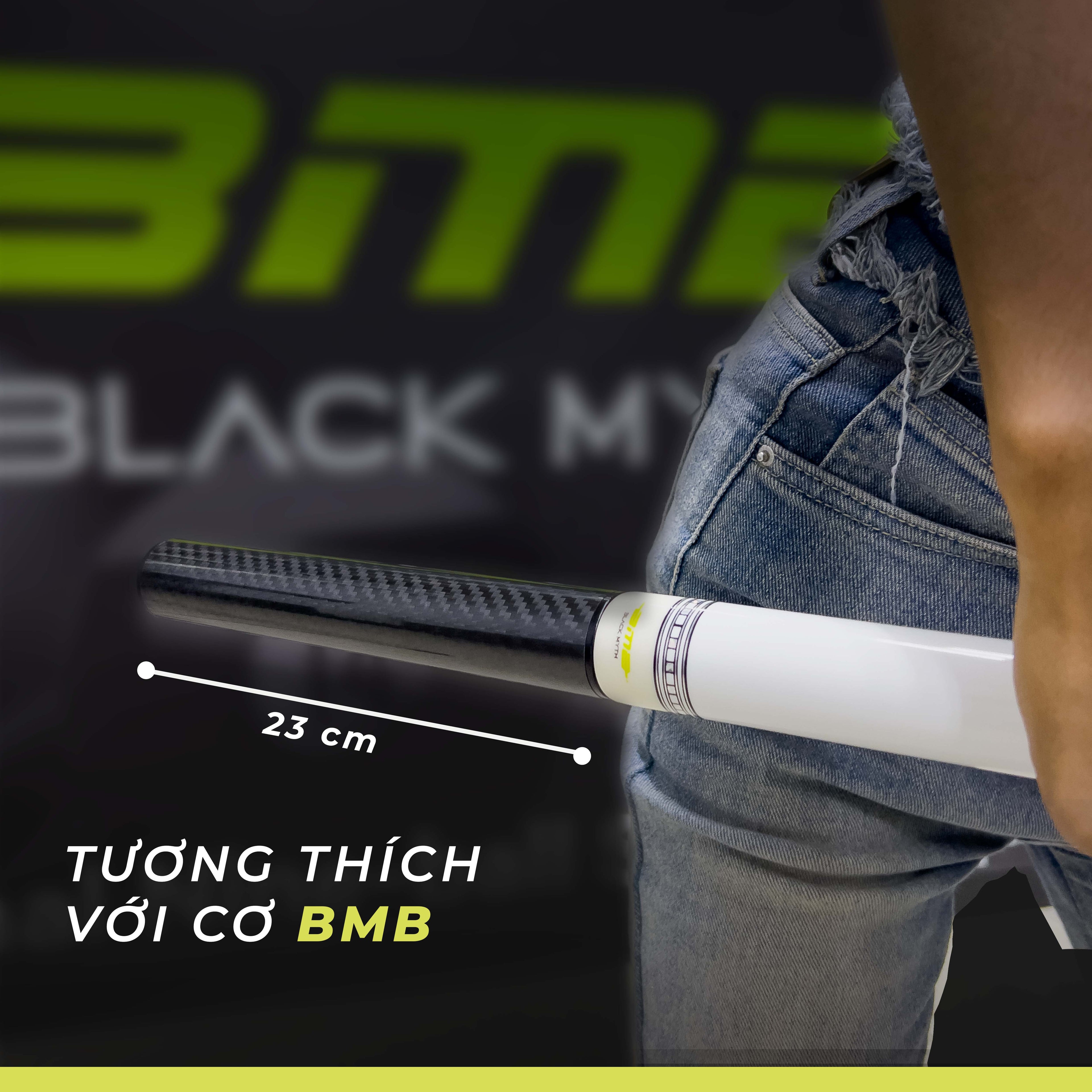 Nối Dài Cơ Bida Carbon Fiber BMB – Nhẹ, Cứng, Lắp Nhanh